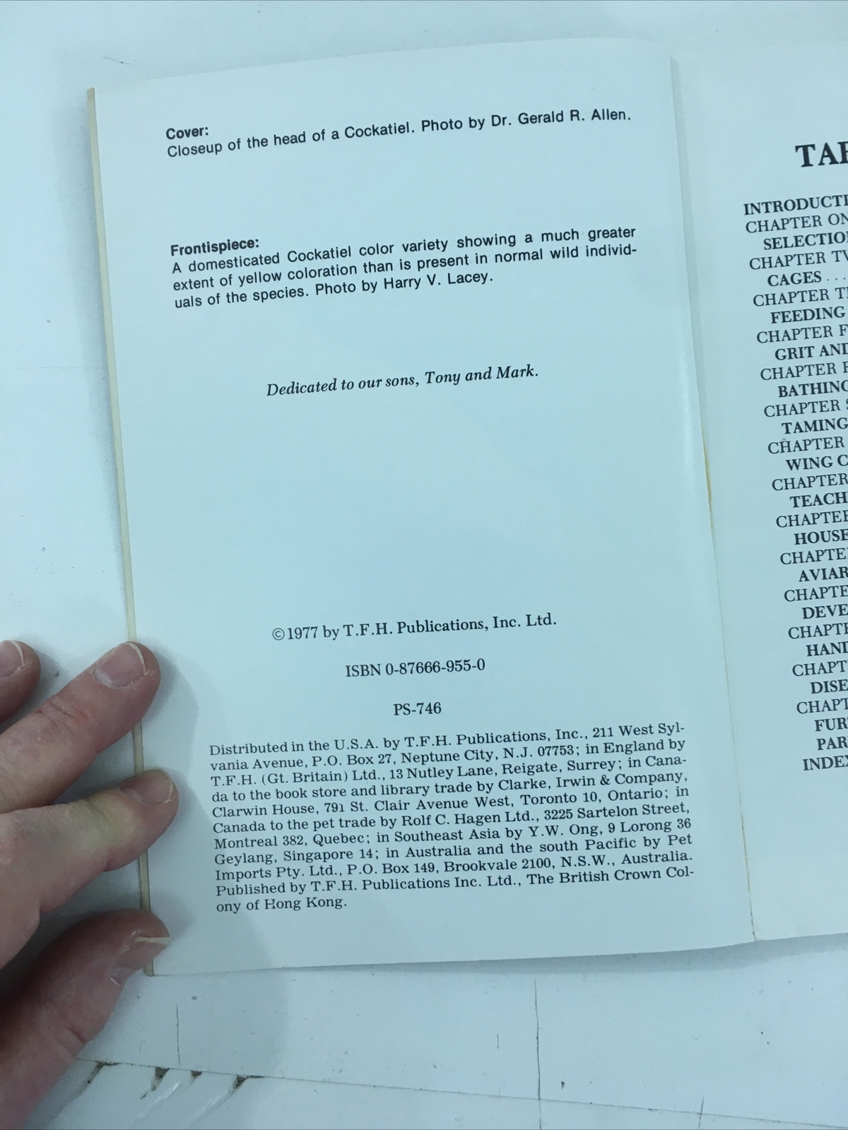 All About Cockatiels- Dr. Gerald R. Allen (Paperback, 1977)
