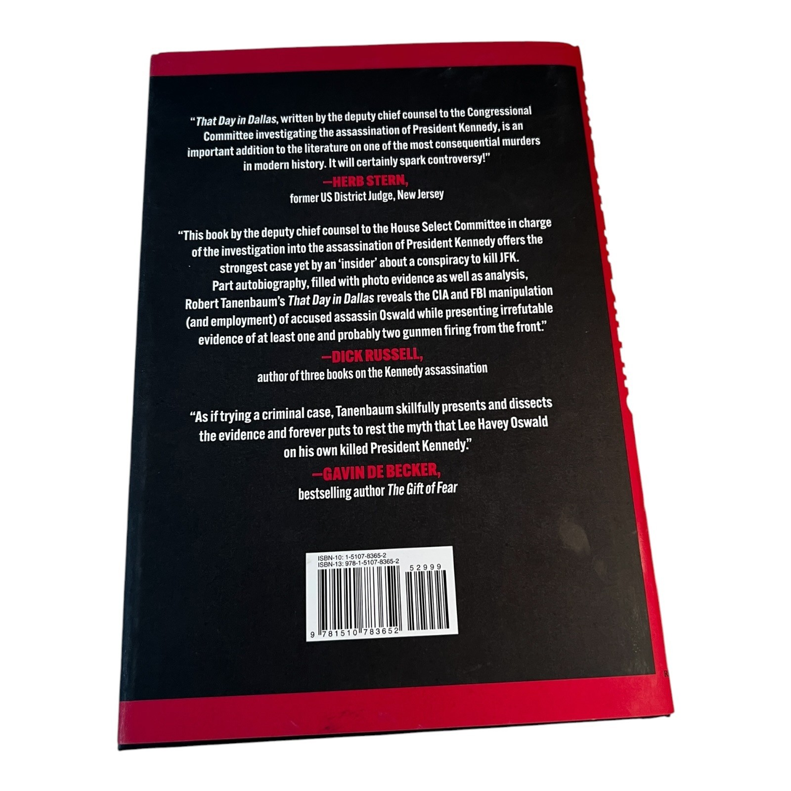 That Day in Dallas Robert Tanenbaum Hardcover JFK Assassination