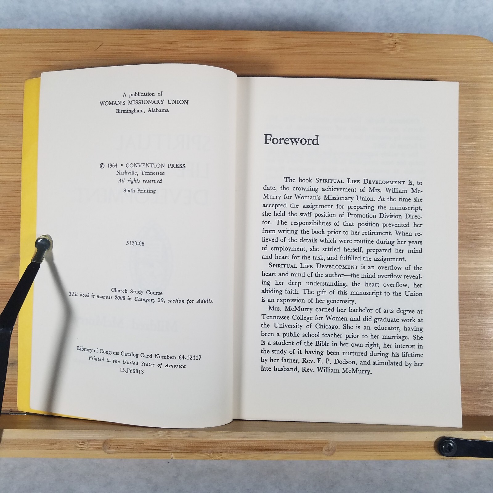 Spiritual Life Development – 1962 Trade Paperback by Mildred McMurry
