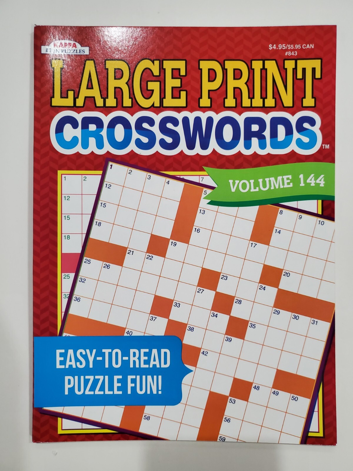 Large Print Crosswords Puzzle Books Kappa Games,Search,Hunt~ Pick up to 20 Vols