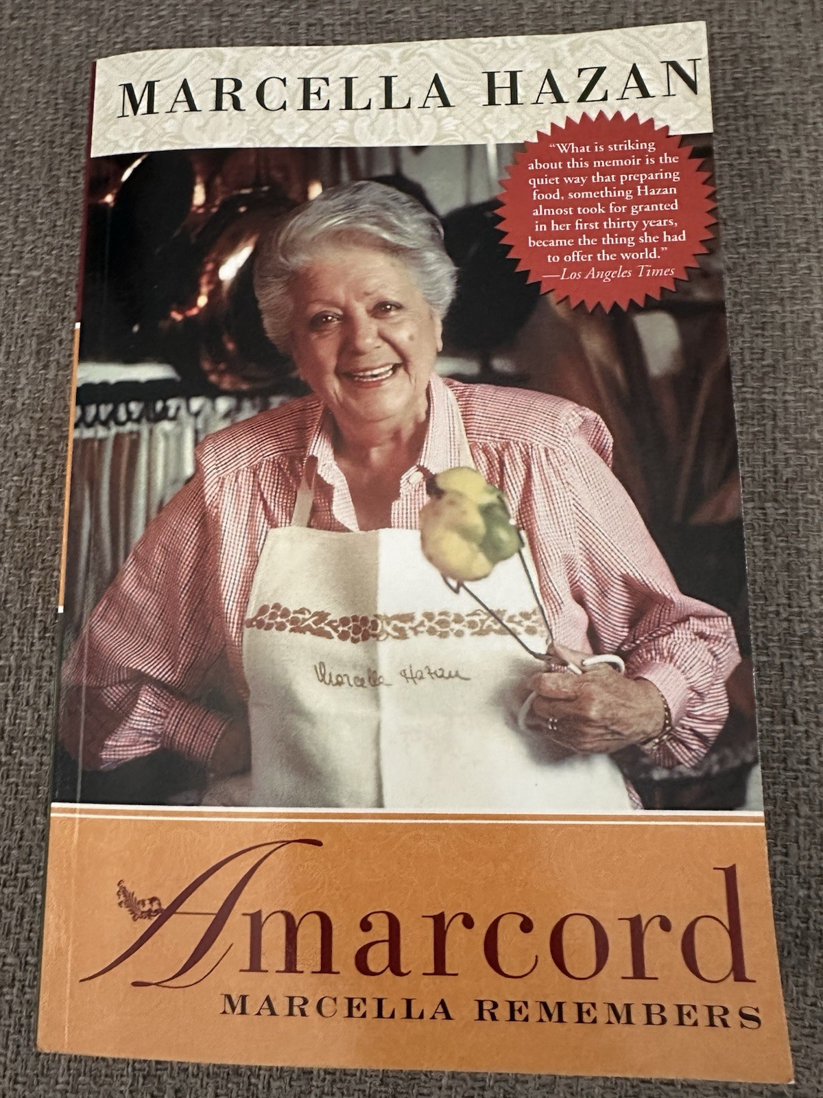 Amarcord : Marcella Remembers by Marcella Hazan (2009, Uk-B Format Paperback)