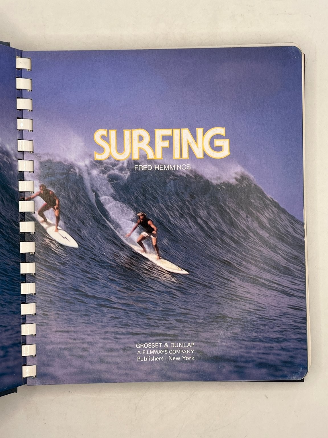 Fred Hemmings Surfing Book 1977 Hardcover Spiral Bound Photography Hawaii