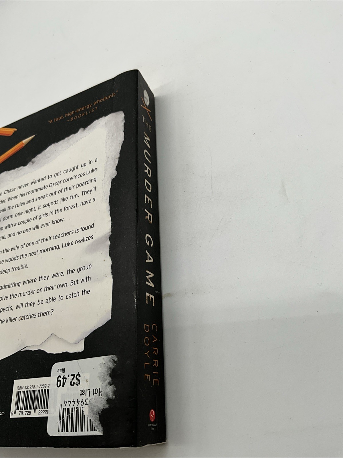 The Murder Game By Carrie Doyle, Murder Mystery Novel, Paperback, AI