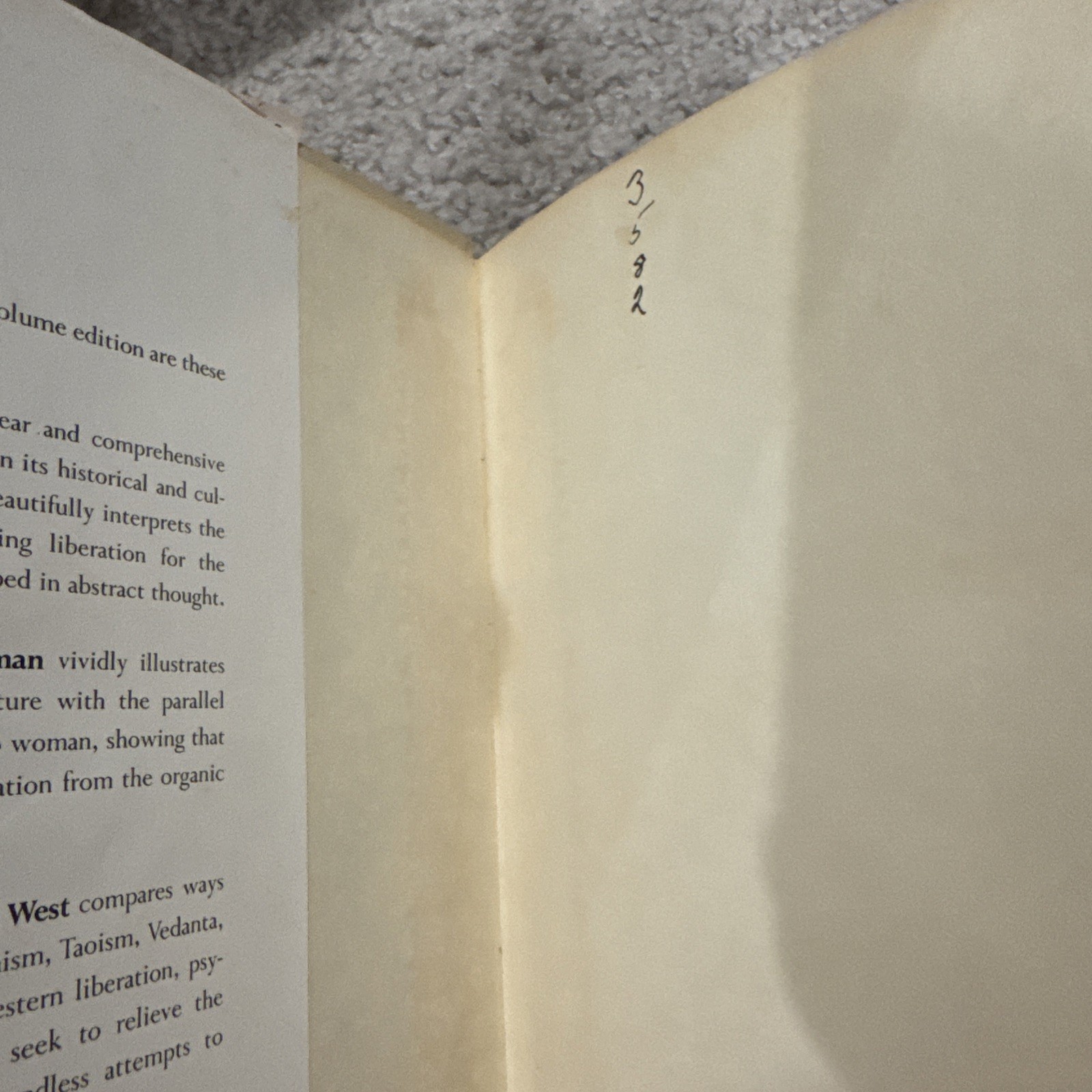 Alan Watts, Three. First Edition Hardcover.