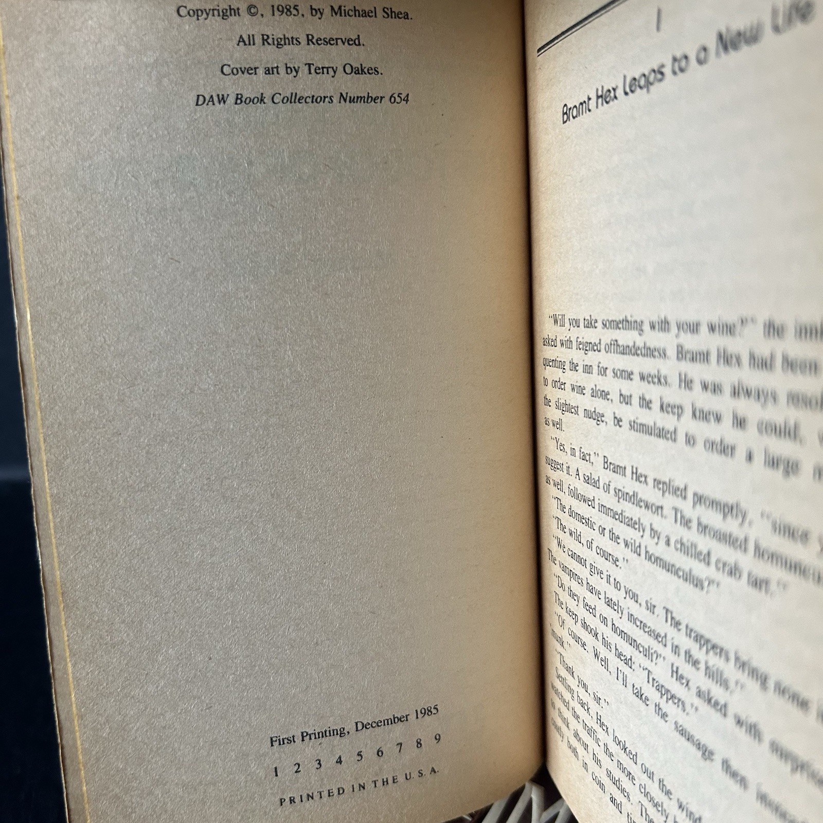 Color Out of Time & In Yana, the Touch of the Undying Michael Shea DAW Books x 2