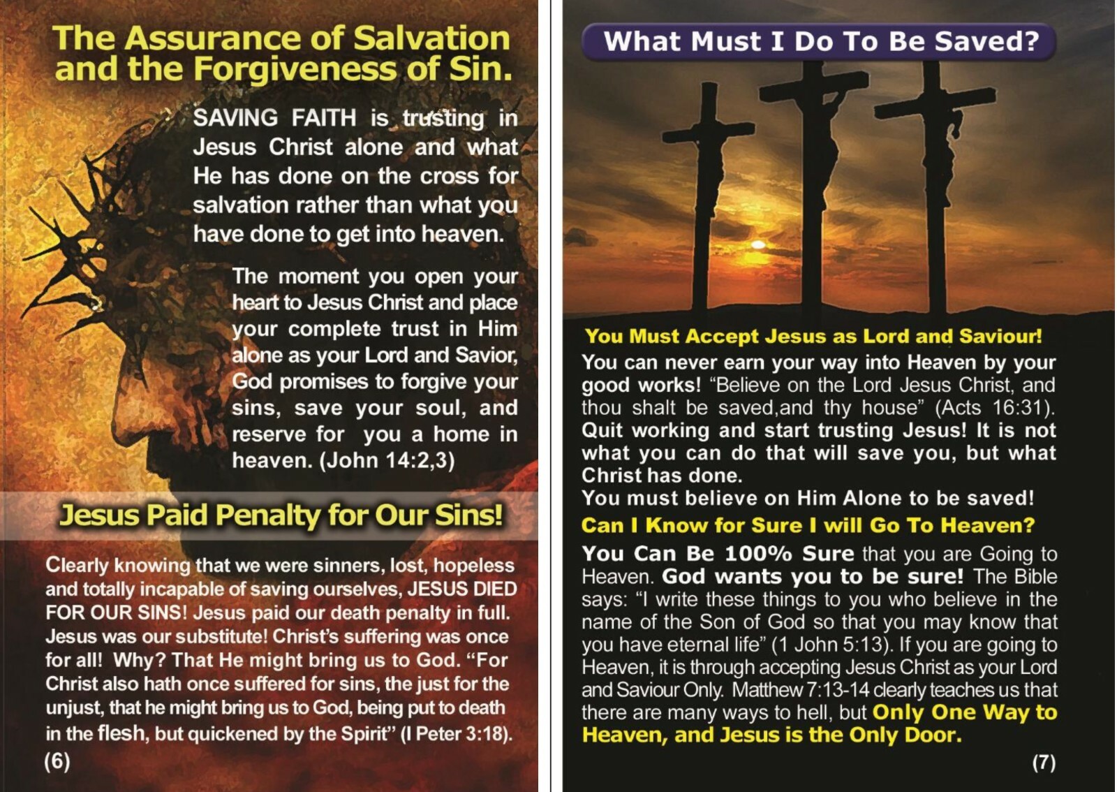 Bible Gospel Tracts on The Rapture?” PK of 32 units in 2 Covers, 16 Pgs Each
