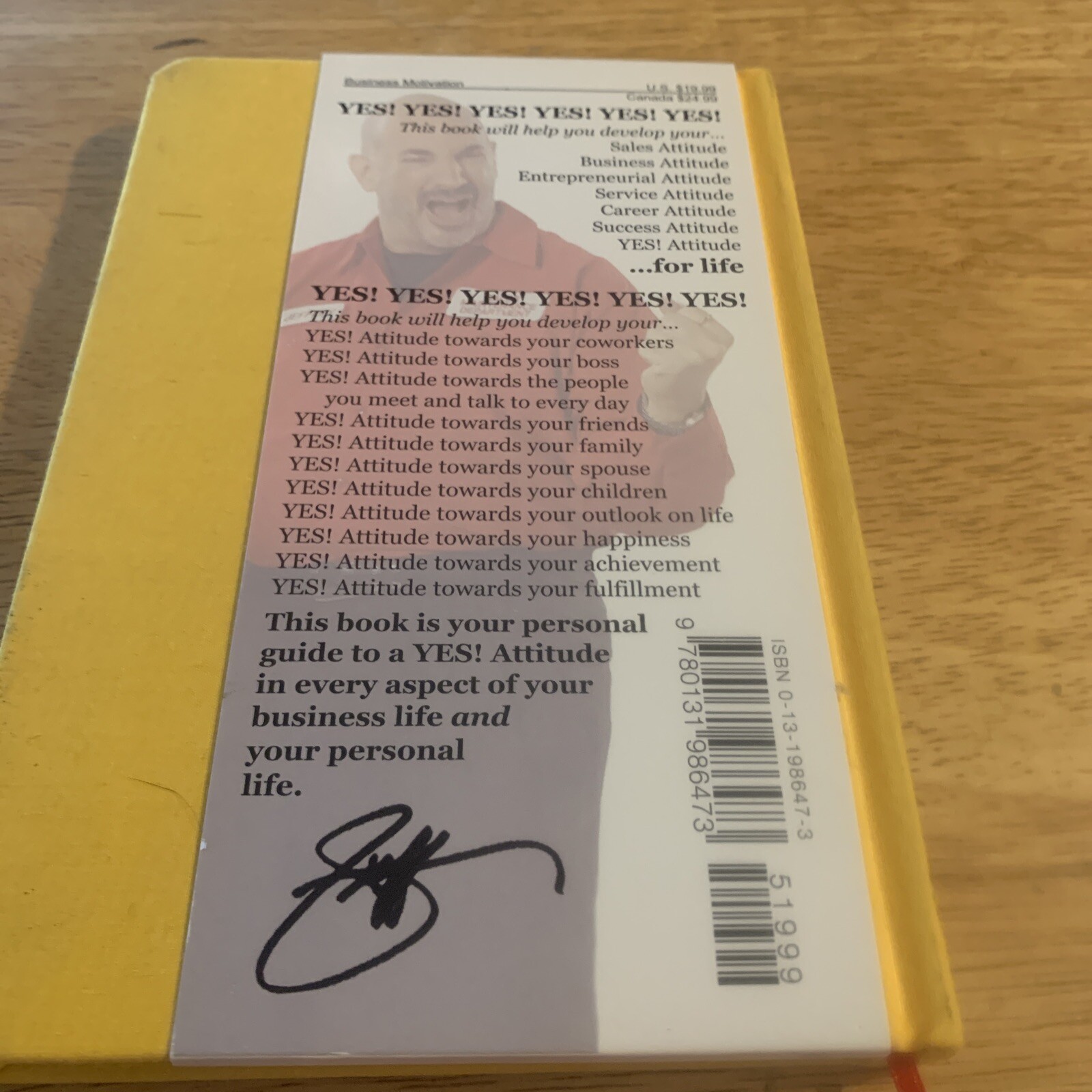 Little Gold Book of YES! Attitude: Hardcover Book By Jeffrey Gitomer