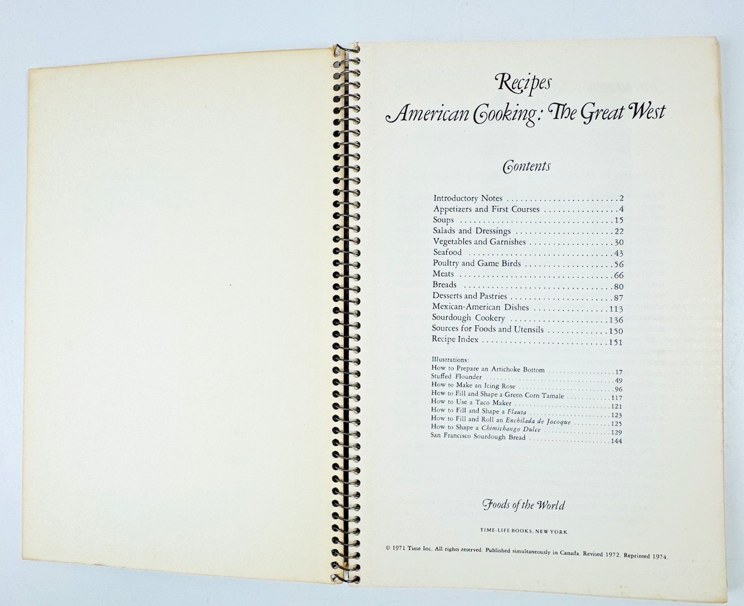 Time Life Foods of the World Vtg Cookbooks Spiral Lot of 6 American Cuisine