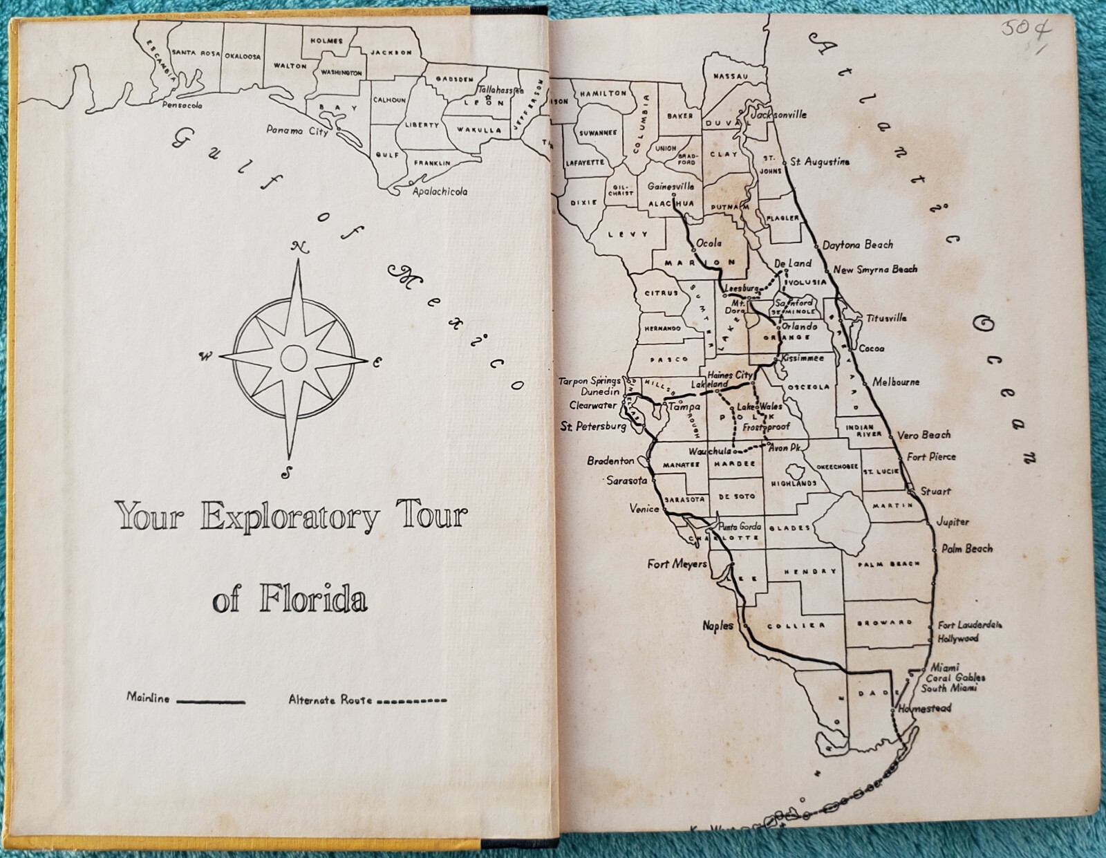 How To Retire To Florida By George & Jane Dusenbury – 1954 Hardcover 252 Pages