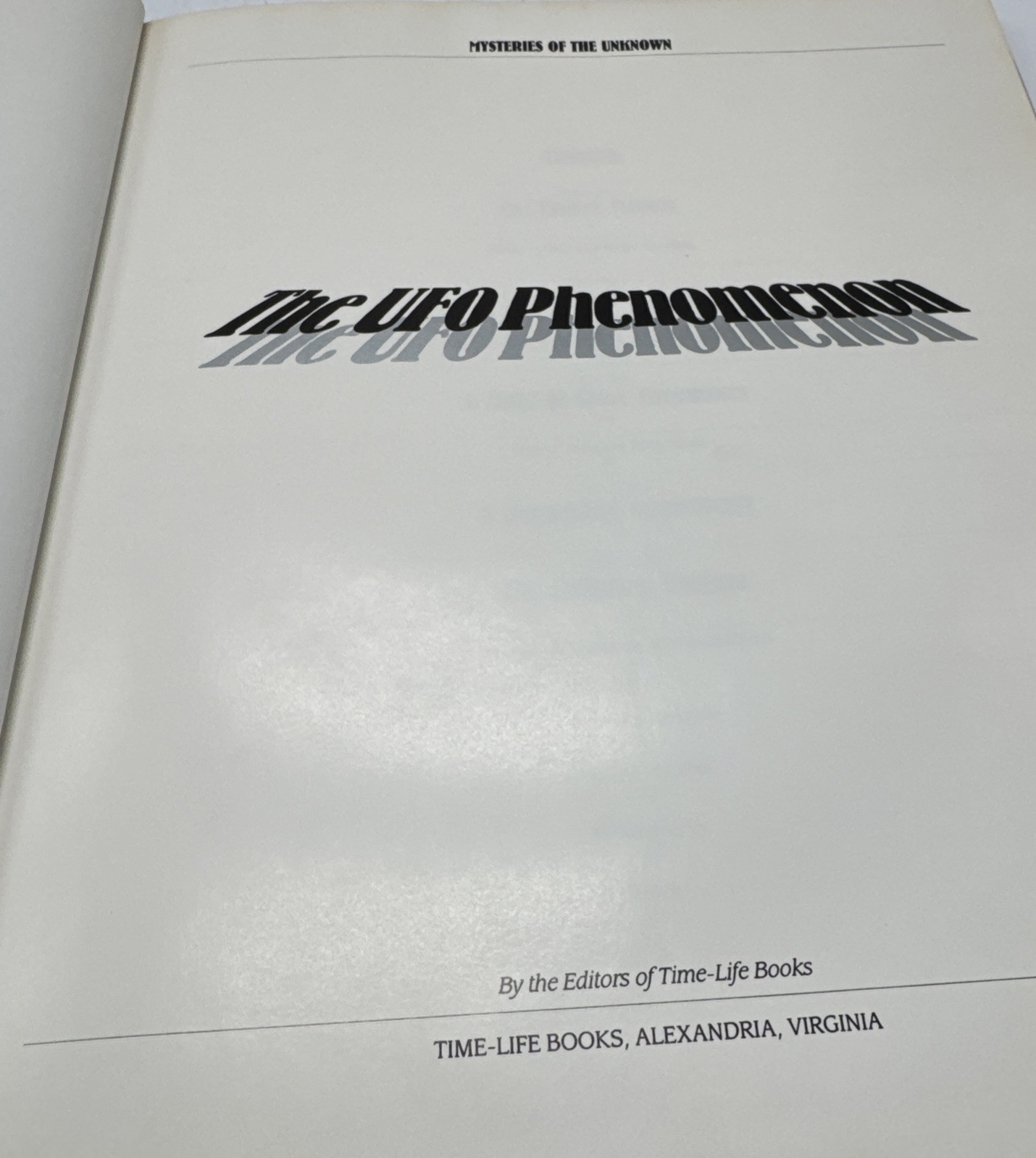 Mysteries Of The Unknown The UFO Phnomenon Time Life Books