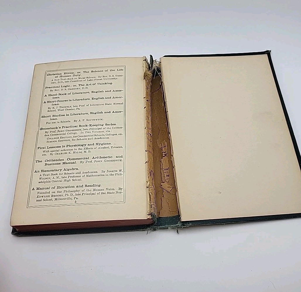 Hand Book of Mythology Edwards Antique Hardcover 1883 Eldredge & Brothers