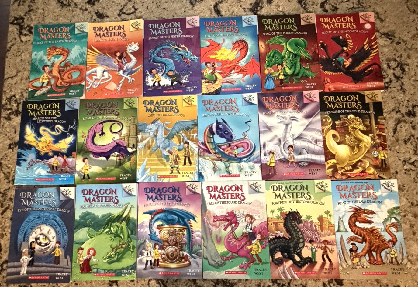 Dragon Masters Books 1-18 by Tracey West, Scholastic, Fantasy, Dragons Most NEW