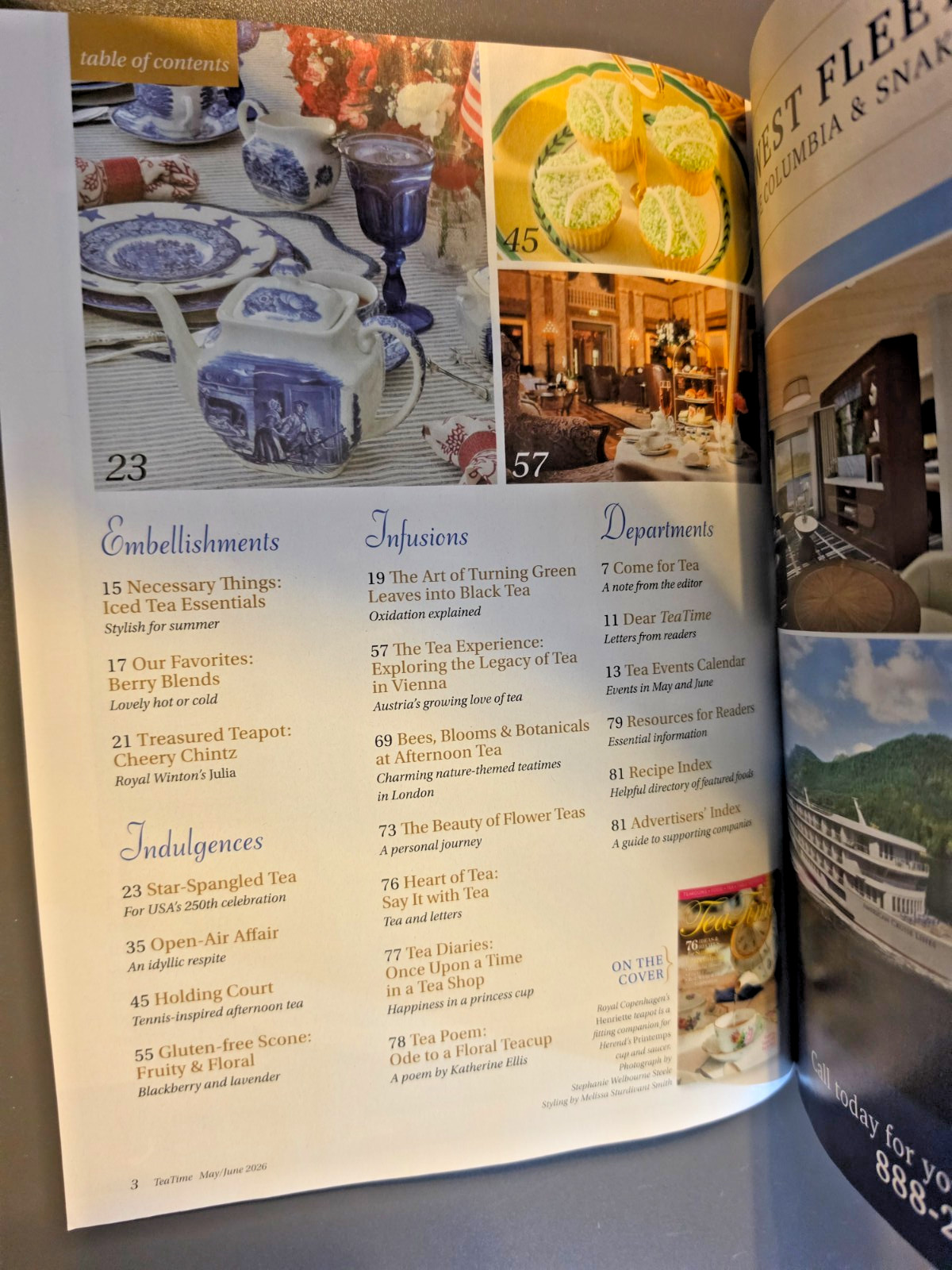 Tea Time Magazine -May/June 2026 Edition-76 Ideas & Recipes-Summer Entertainment