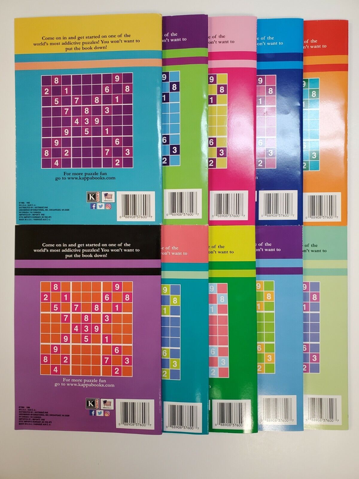 Sudoku Collection Puzzle Books Kappa Games,Search,Hunt,Cross~ Pick up to 12 Vols