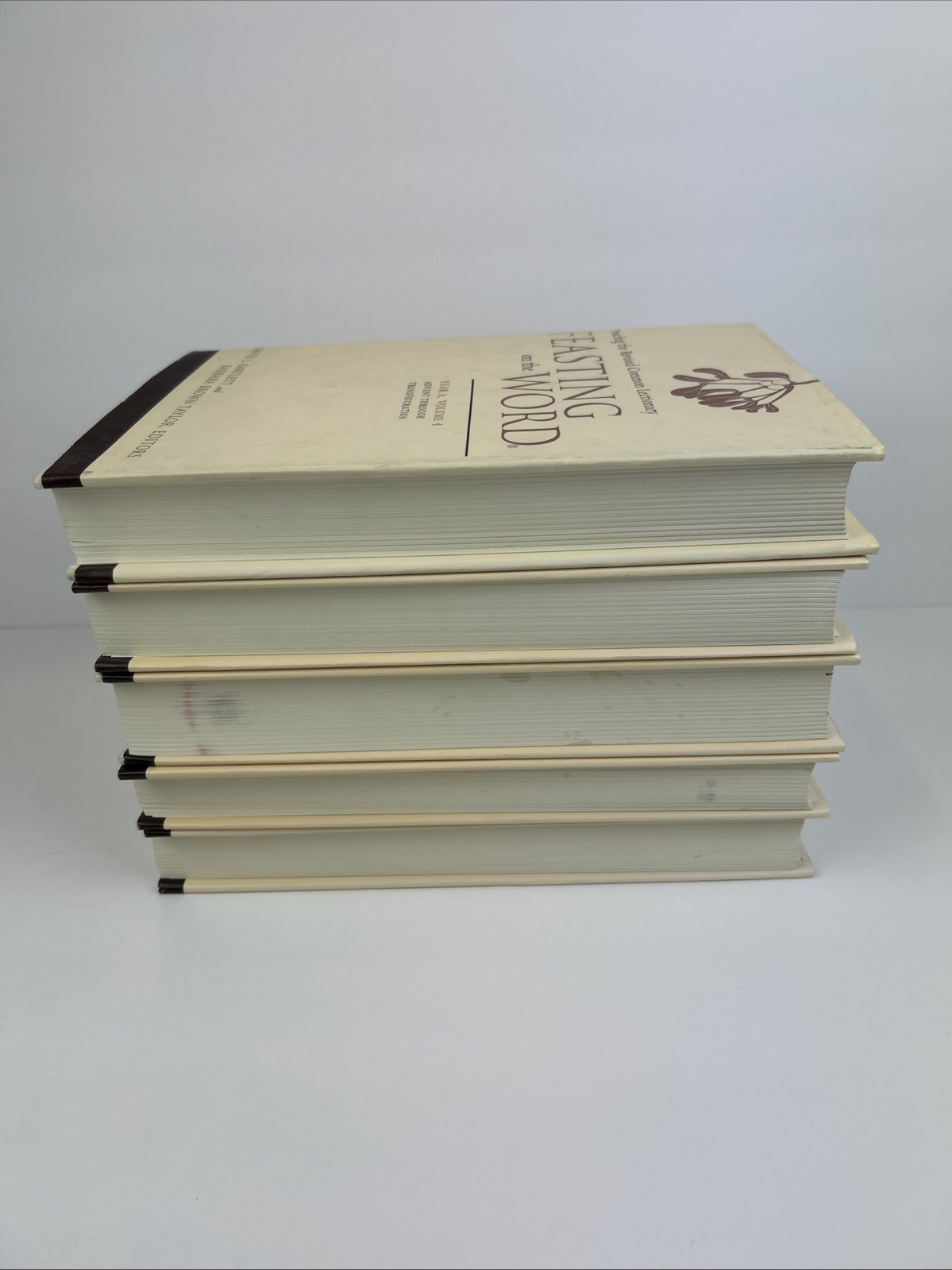 Lot of 5 Feasting on the Word Year Volumes 1-ABC 2-B 3-B By Bartlett & Taylor