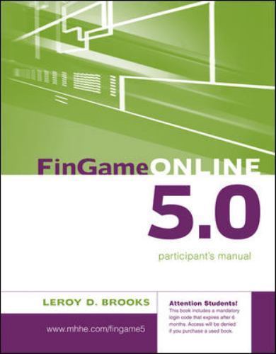 FINGAME ONLINE 5.0-MANUAL ONLY, Used Good Condition, Free shipping in the US