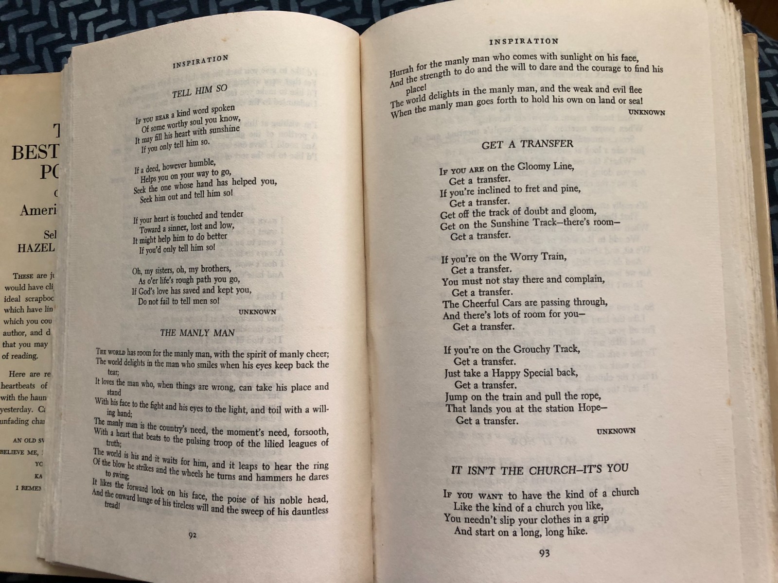 The Best Loved Poems of the American People 1936 Hardcover by Hazel Felleman