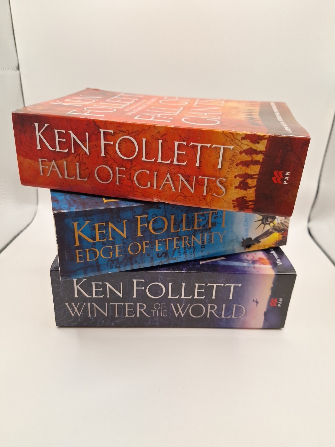 Ken Follet’s Century Trilogy, Books Paperback Like New 1,2 And 3 Lot Of 3