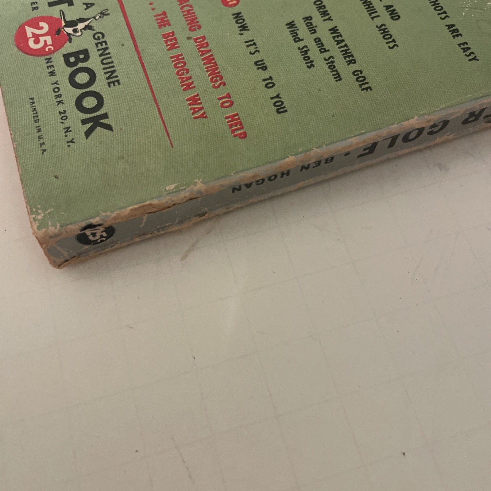 Ben Hogan’s Power Golf Pocket Book 120 Self-Teaching Drawings – 6th Print 1957