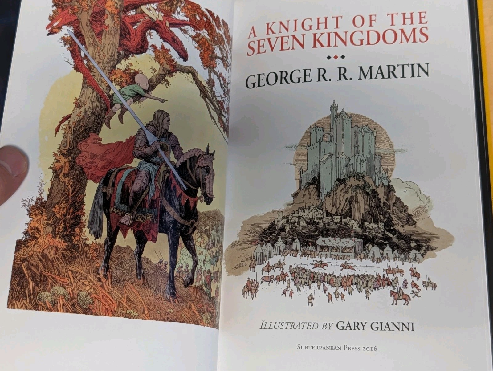 ⚔️George RR Martin A KNIGHT OF THE SEVEN KINGDOMS Signed Numbered Subterranean