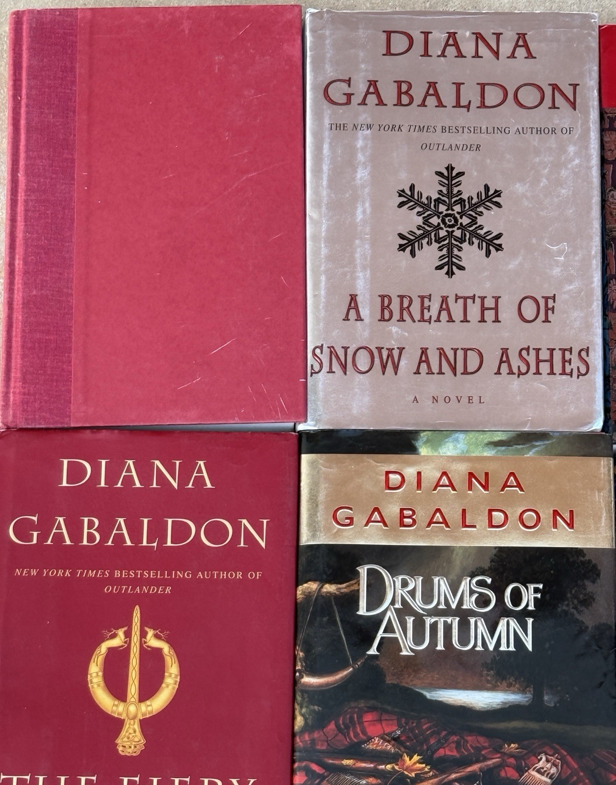 Diana Gabaldon Lot Of 6 Books 5 Hardcover & 1 Paperback – 2 Drums Of Autumn