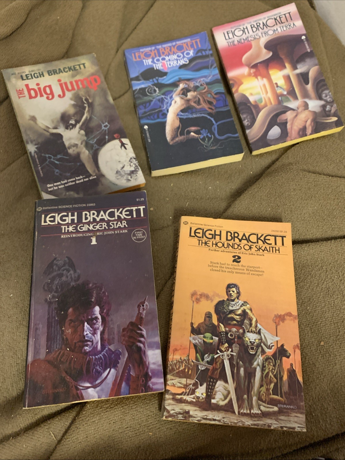 Leigh Brackett Lot Of 5 Books Ginger Star Skaith Vintage First Printings L New