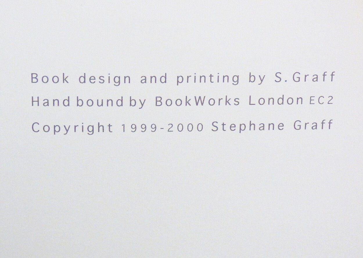 SIGNED RARE LTD Chemical Light Clamshell Stephane Graff 1st Edition of 20 Copies