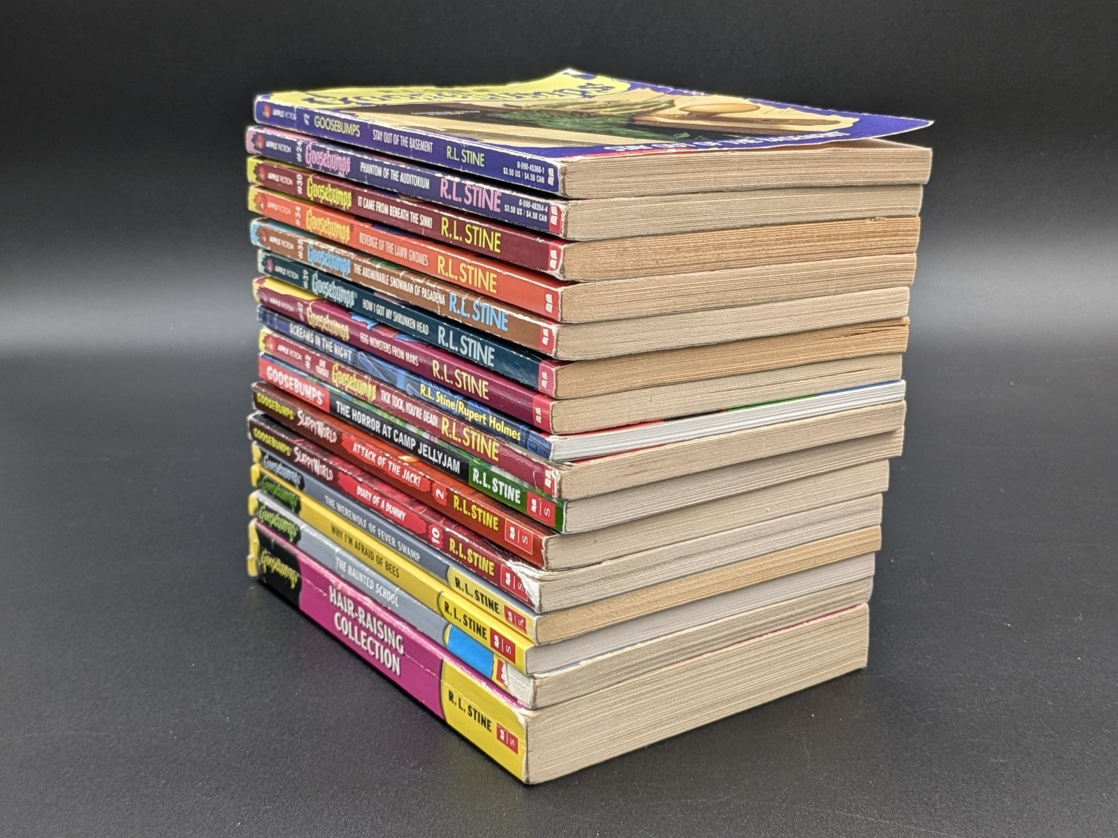 Lot Of 16 Goosebumps Books by R.L. Stine 1990’s-2000’s Vintage/Modern Mix