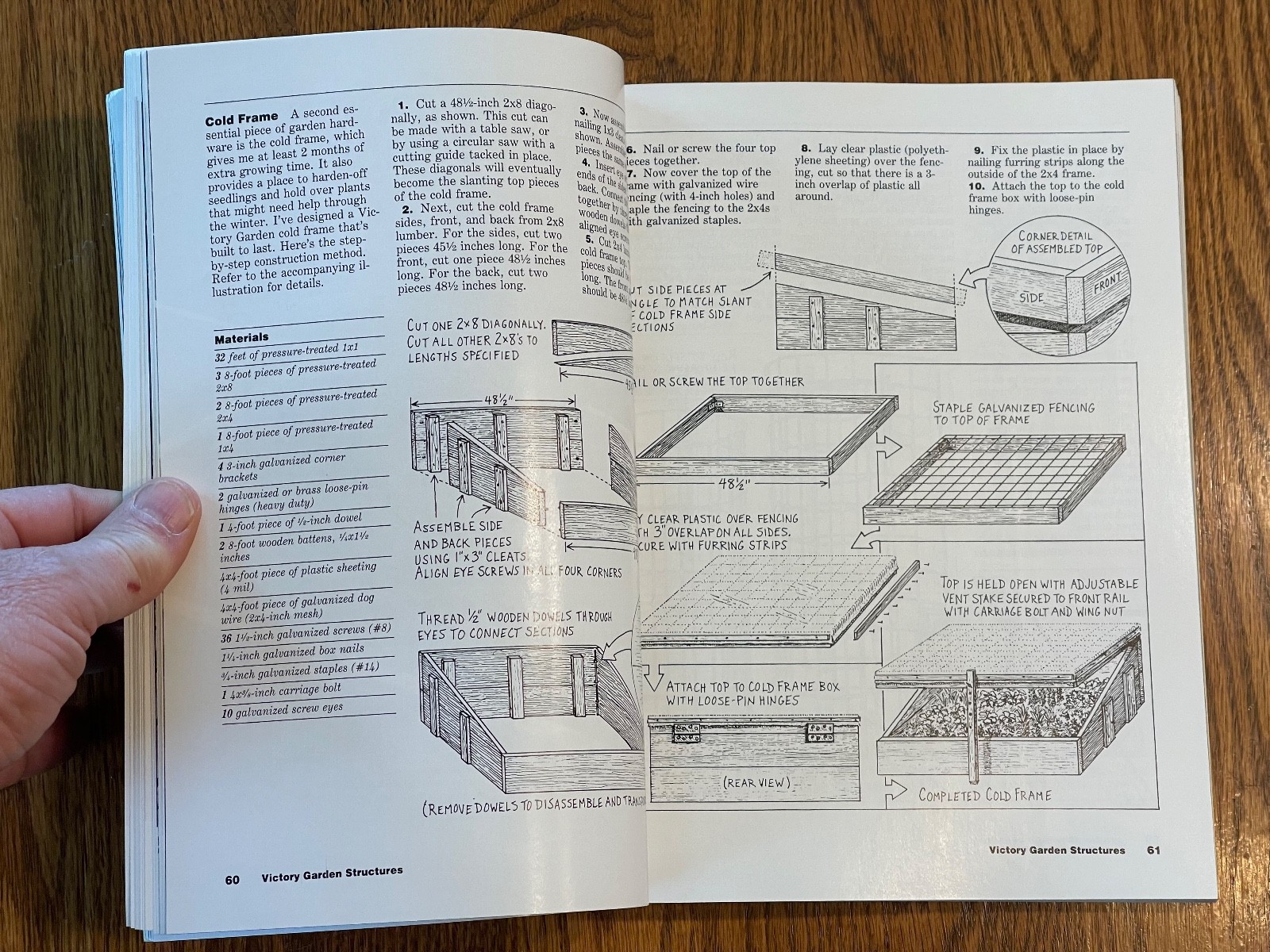 “The New Victory Garden” VTG Book by Bob Thomson, 1st Edition, 1987, 294 Pages