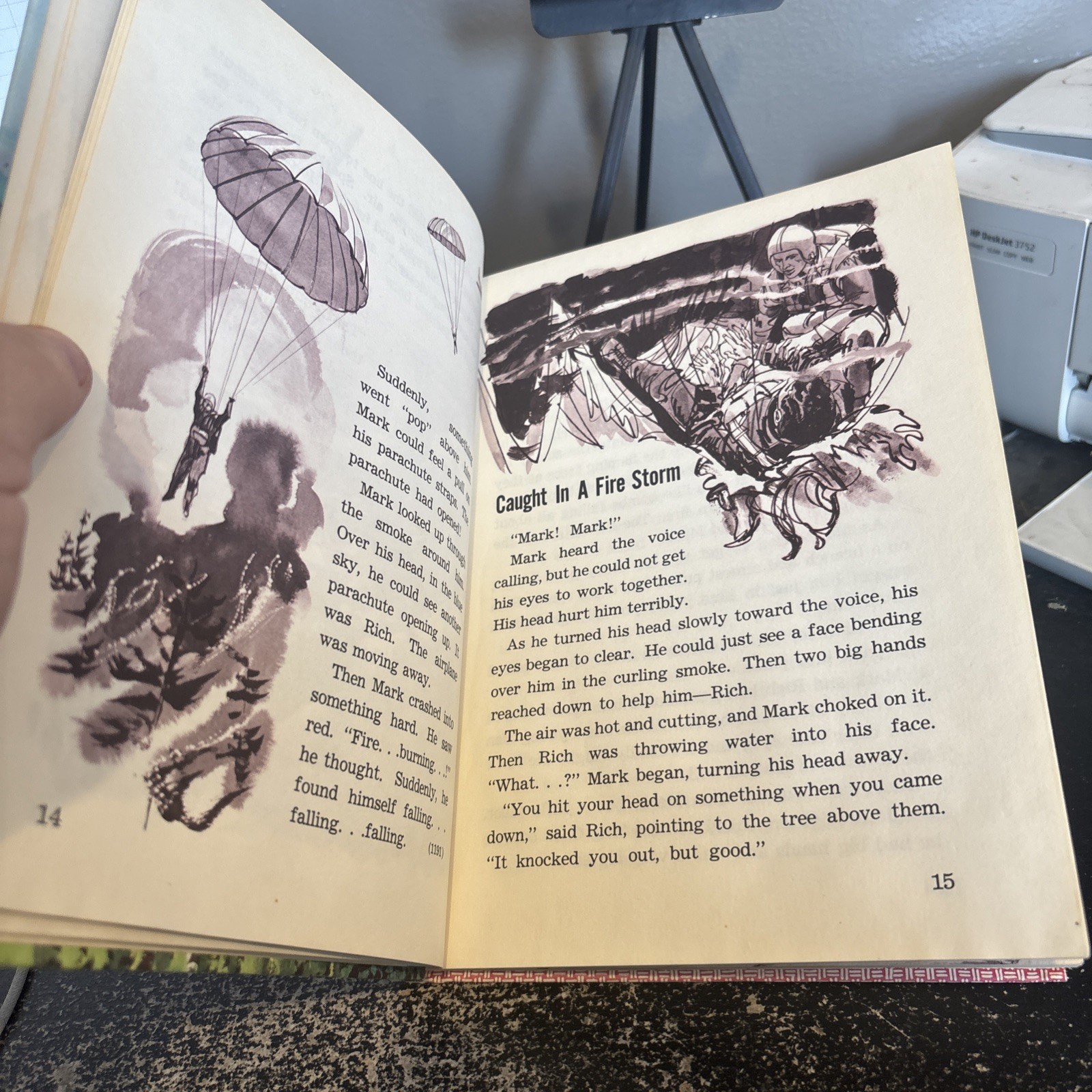 CHILDRENS BOOKS FIRE ON THE MOUNTAIN 1963 BAMMAN WHITEHEAD HARDCOVER Smoke Jump
