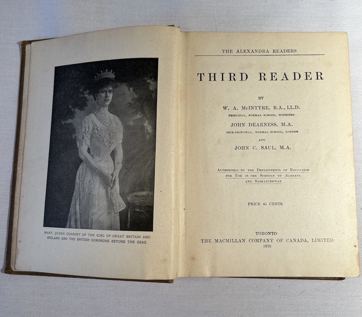 Third Book – The Alexandra Readers Morang Educational Company 1916 – 1908