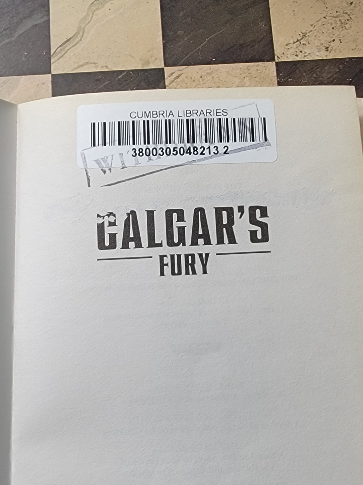 Calgar’s Fury by Paul Kearney (2017, Trade Paperback) Ex-Library Dust Jacket