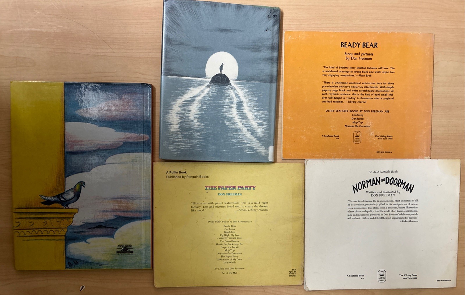 Lot 8 Vintage Don Freeman Picture Books Turtle Cyrano Canary Bearymore Beady