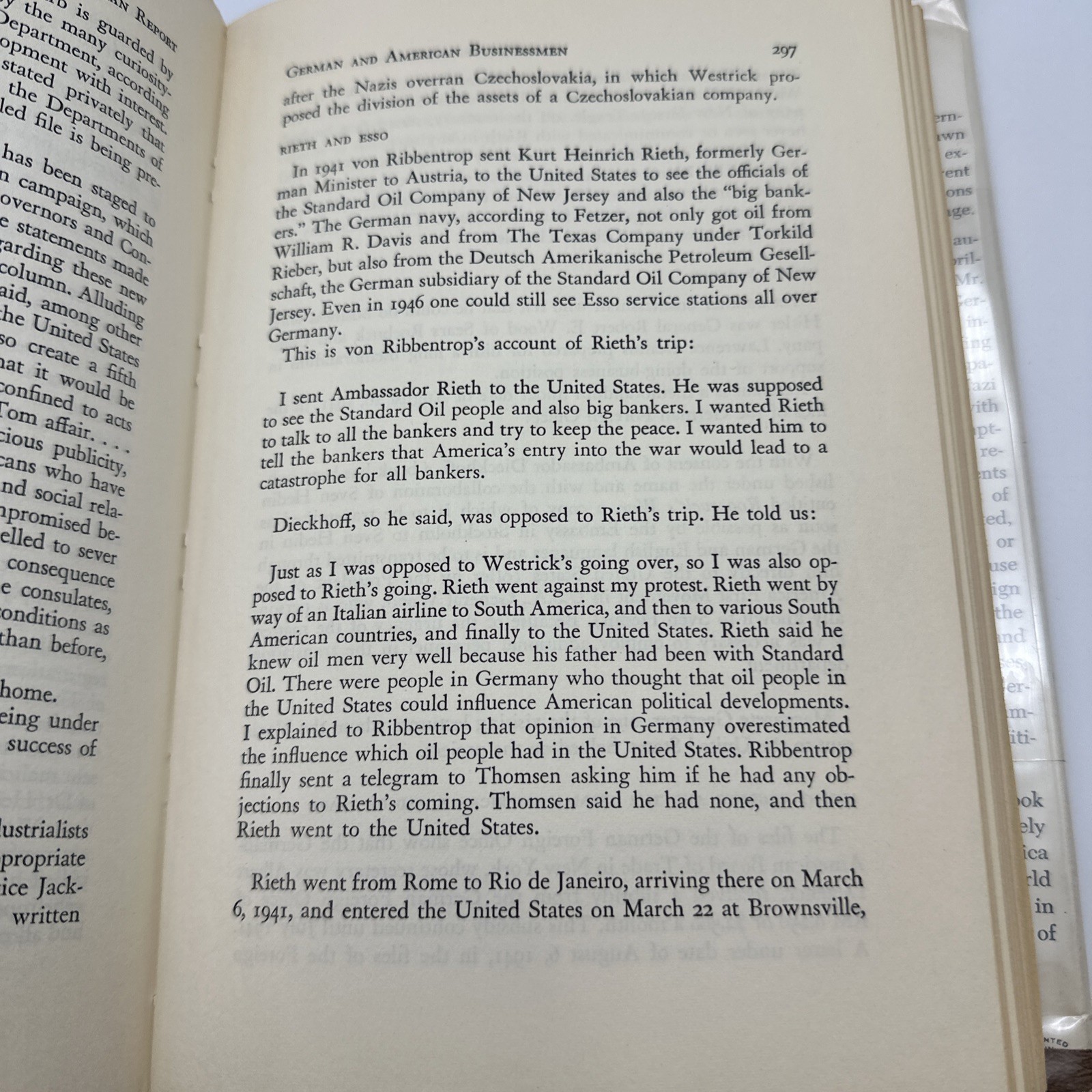 Nazi Penetration 1924-1942 Rogge 1961 1st HC WWII History (47-5