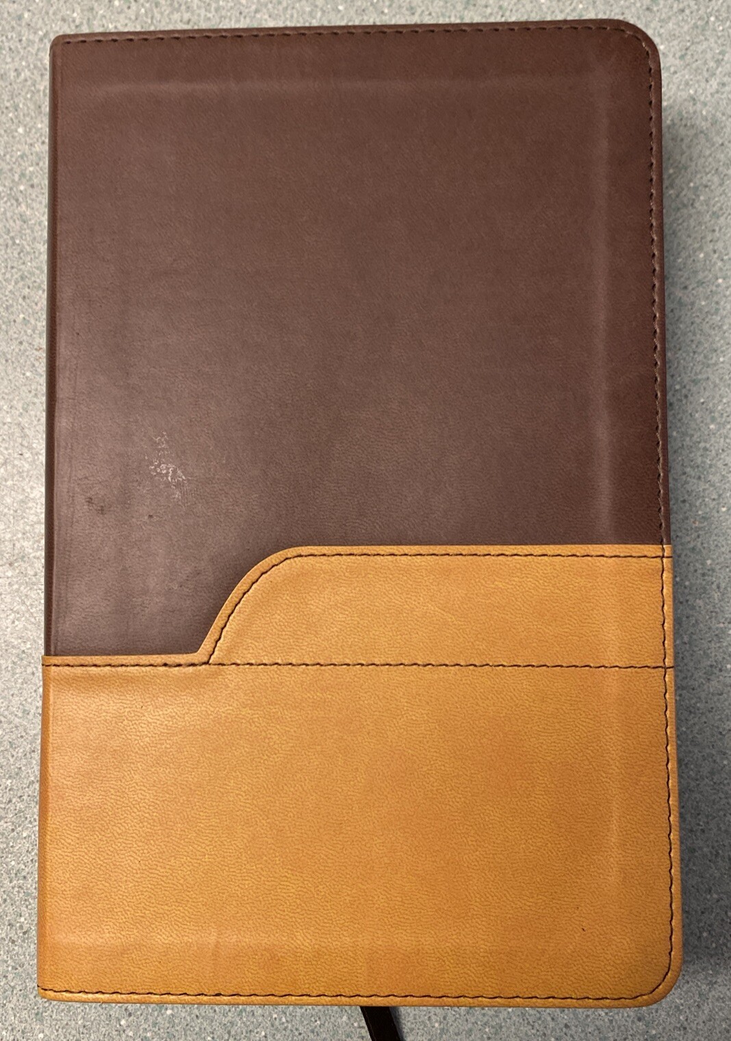 Holy Bible NIV Zondervan Italian Duo Tone Leather 2011 Large Print