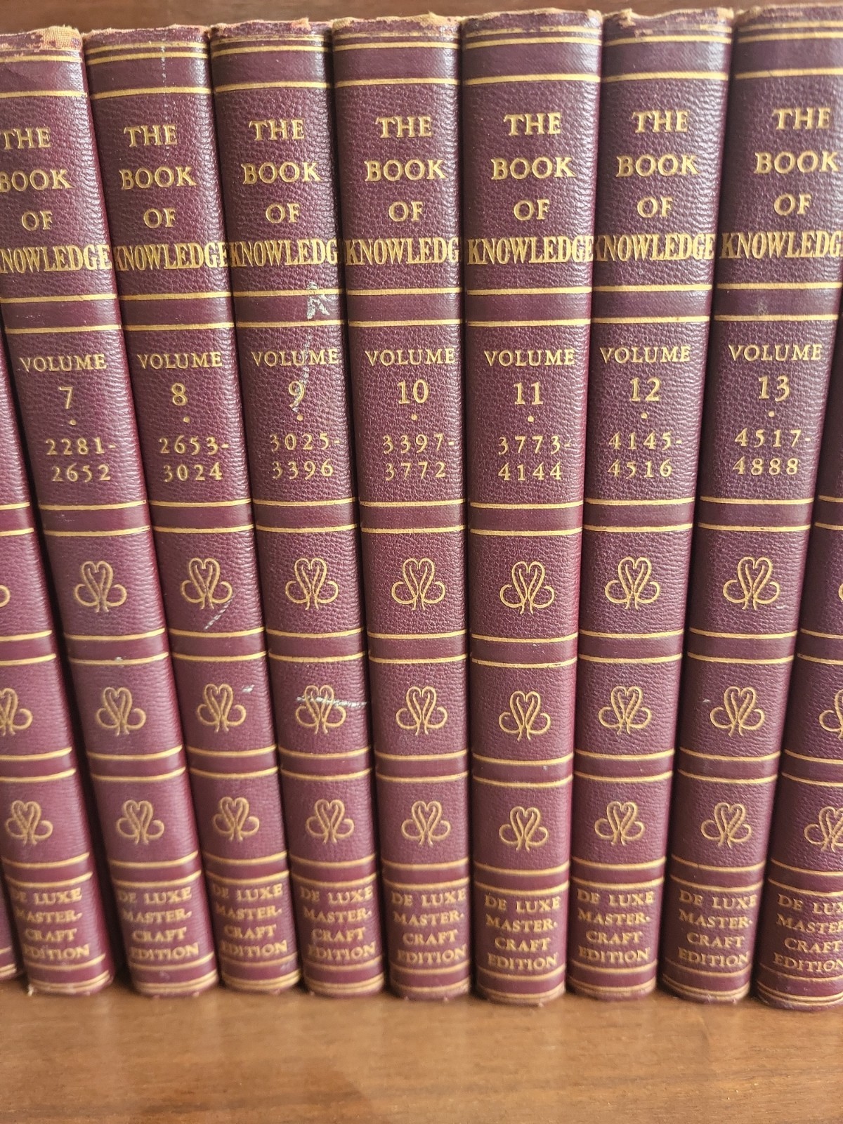 1954 THE BOOK OF KNOWLEDGE Deluxe Master Craft Ed. 20 Volume Set