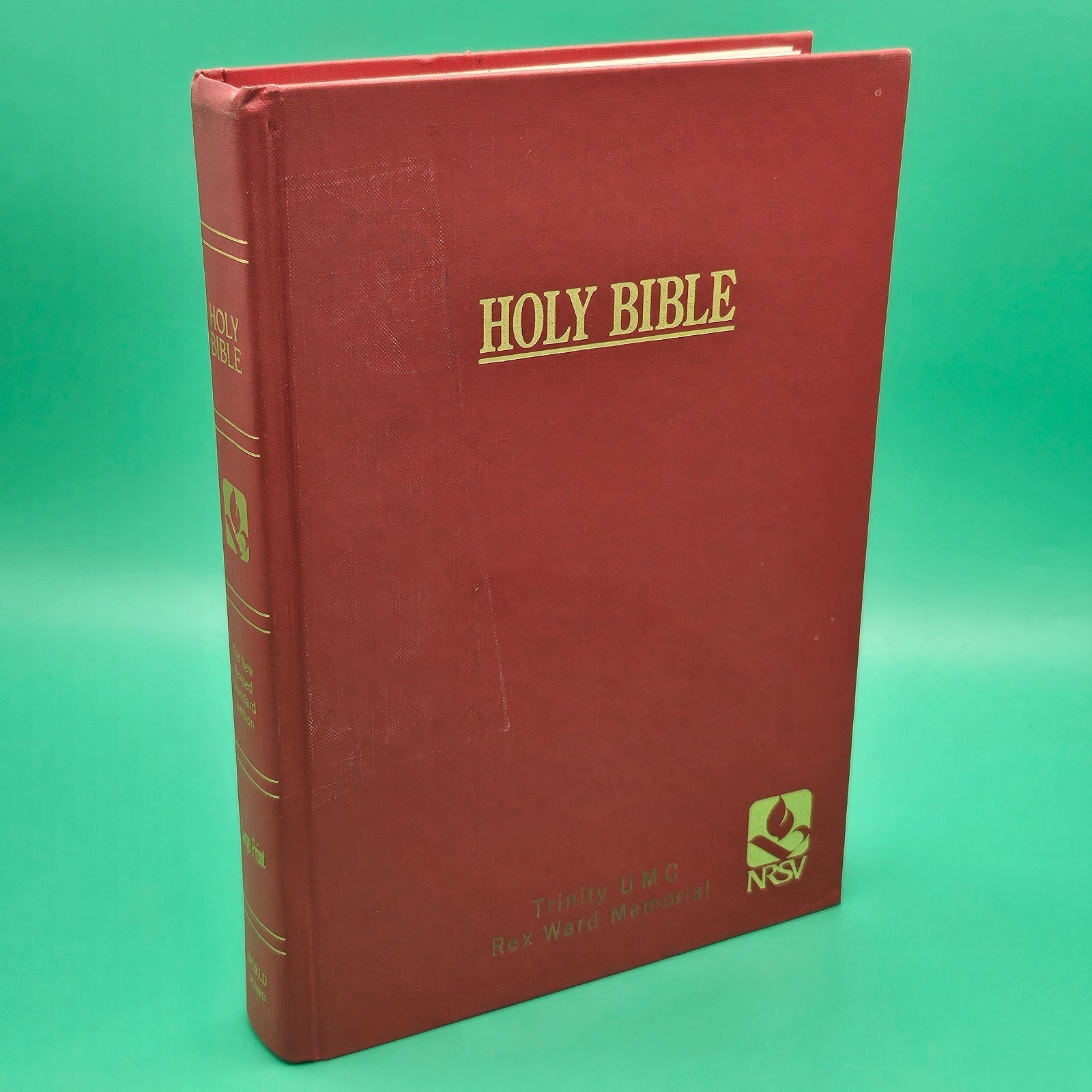 Holy Bible New Revised Standard Version 1989 Hardcover RED Excellent Condition