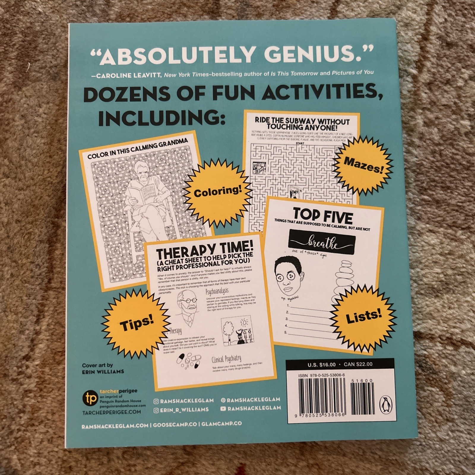 The Big Activity Book for Anxious People by Reid, Jordan, Williams, Erin