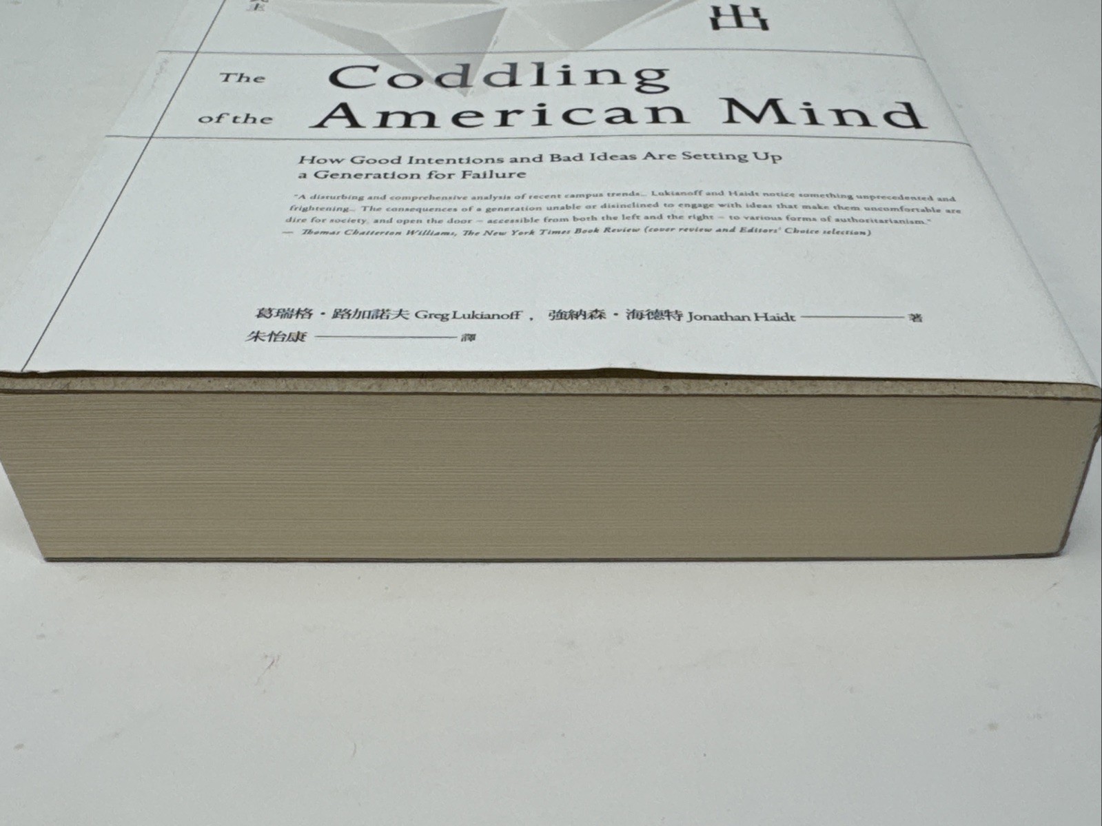 The Coddling of the American Mind 繁體中文版 Taiwan Chinese Edition Jonathan Haidt