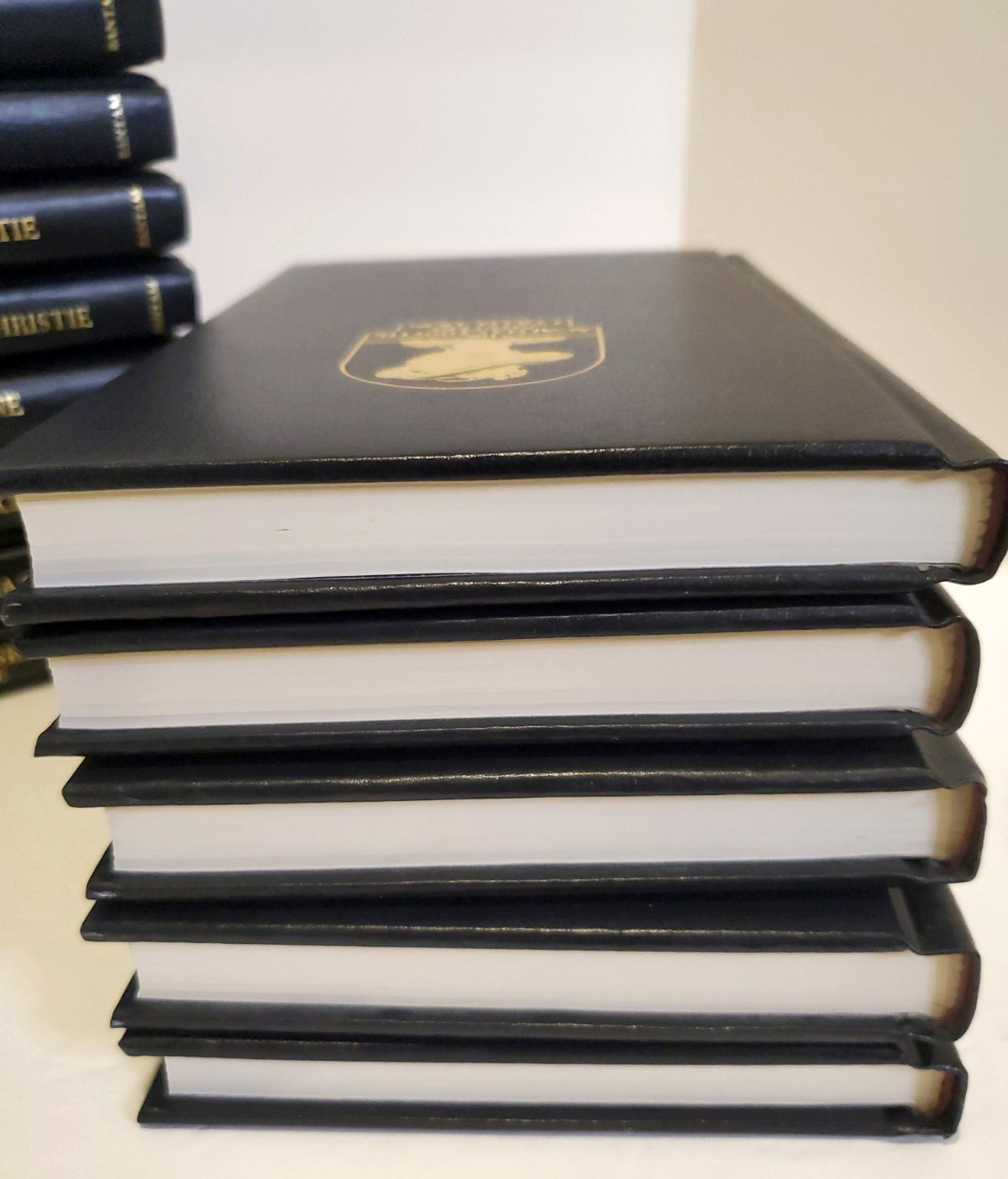 Agatha Christie Mystery Collection Bantam Leatherette HC Editions – Lot of 19