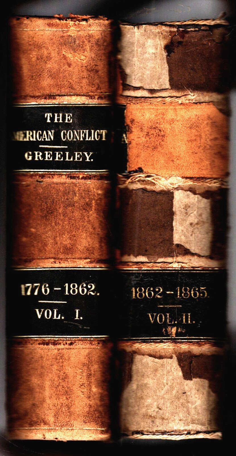 The American conflict.. the great rebellion. Vol I & Vol II, Greeley, 1865/1867
