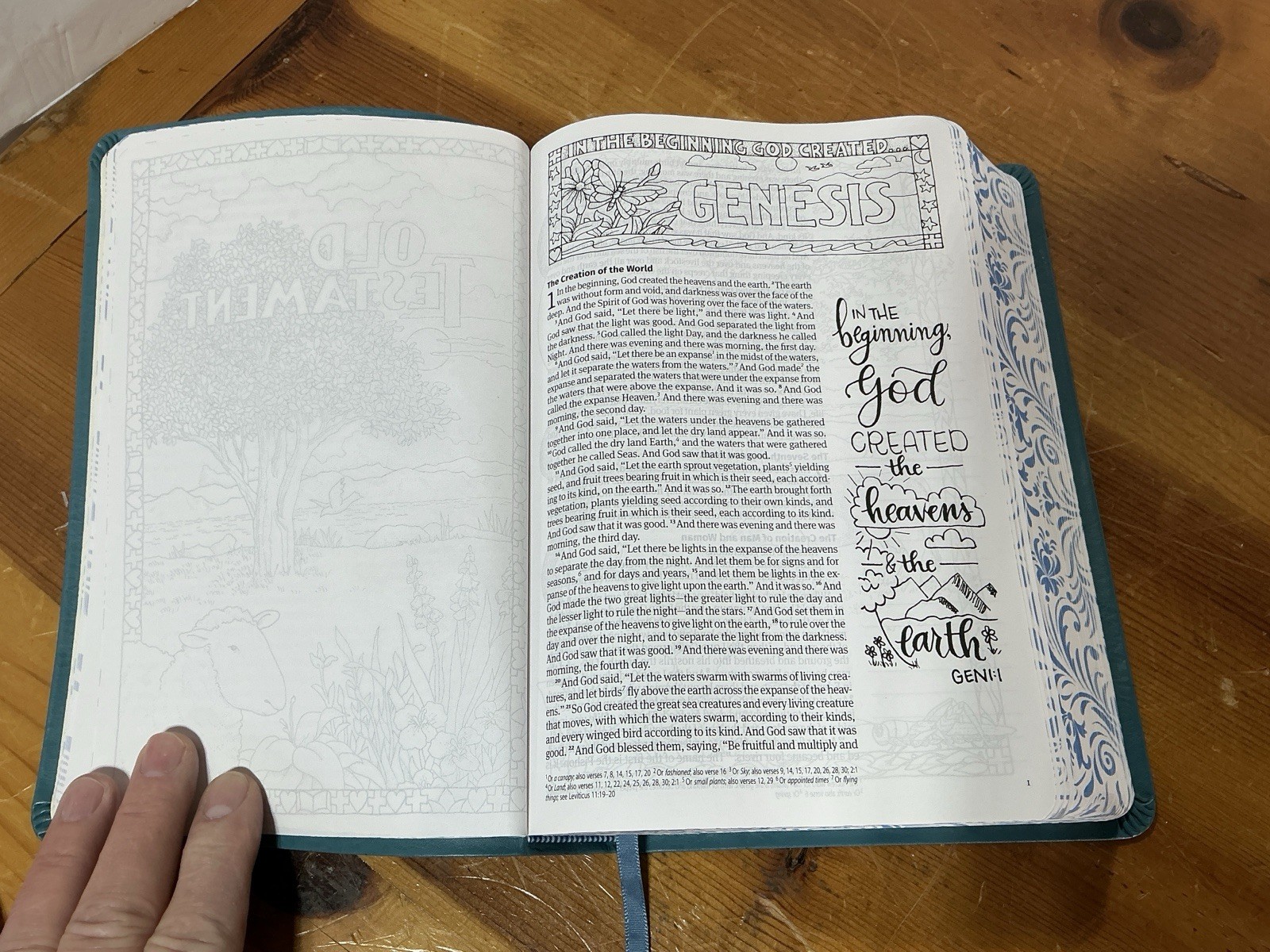 ESV The Enduring Word Bible Teal Imitation Leather Over Board 2018 VERY NICE SEE