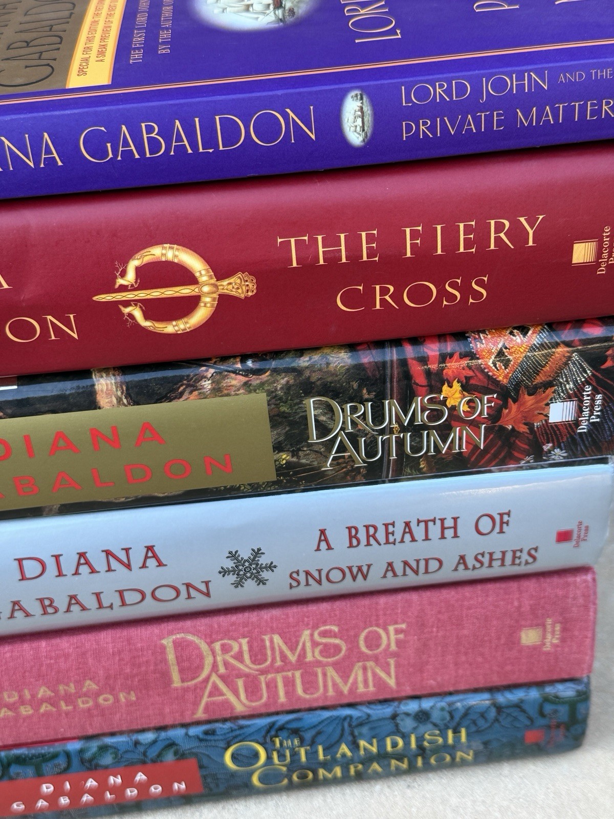 Diana Gabaldon Lot Of 6 Books 5 Hardcover & 1 Paperback – 2 Drums Of Autumn