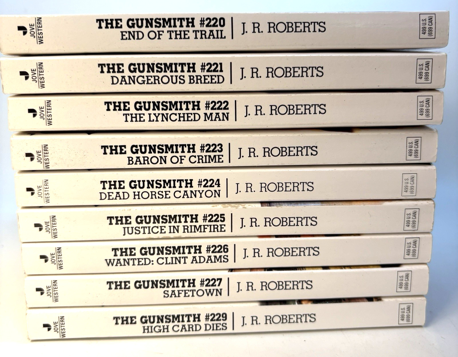 The Gunsmith Series – JR Roberts Lot of 9 Western Vols. #220-229 No 228