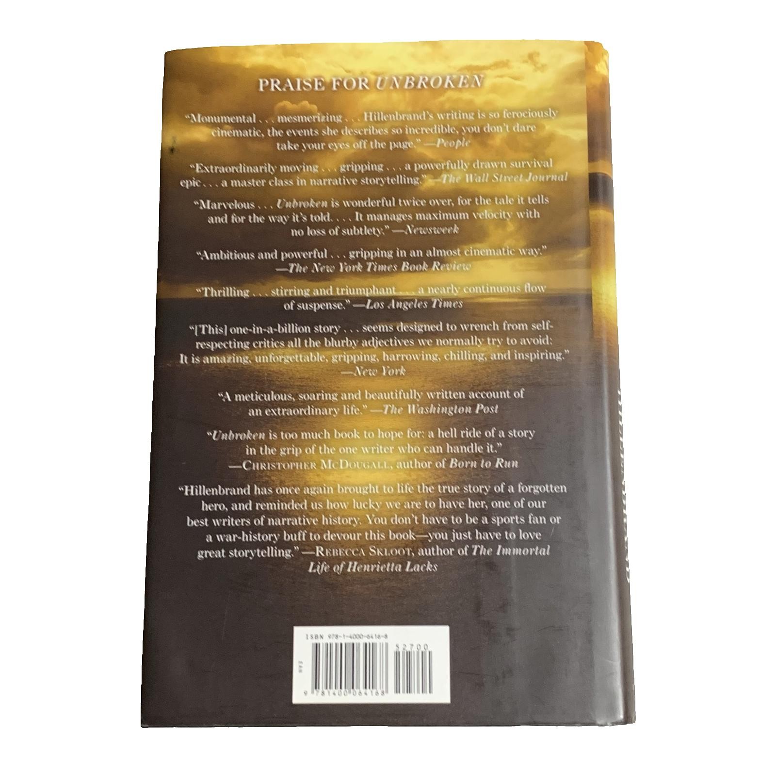 Unbroken Laura Hillenbrand Hardcover w/ Dust Jacket World War II