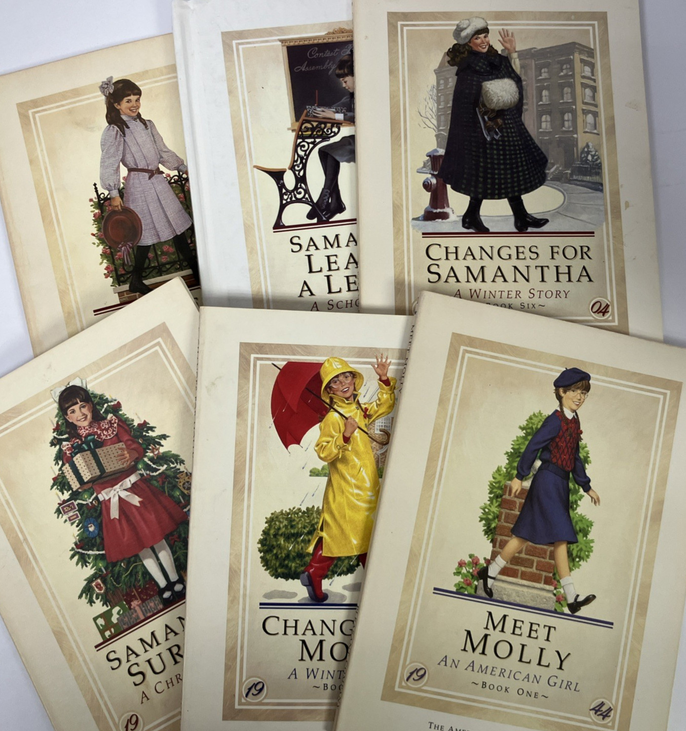 Pleasant Company American Girl Molly Samantha Surprise Meet Changes (Lot of 6)