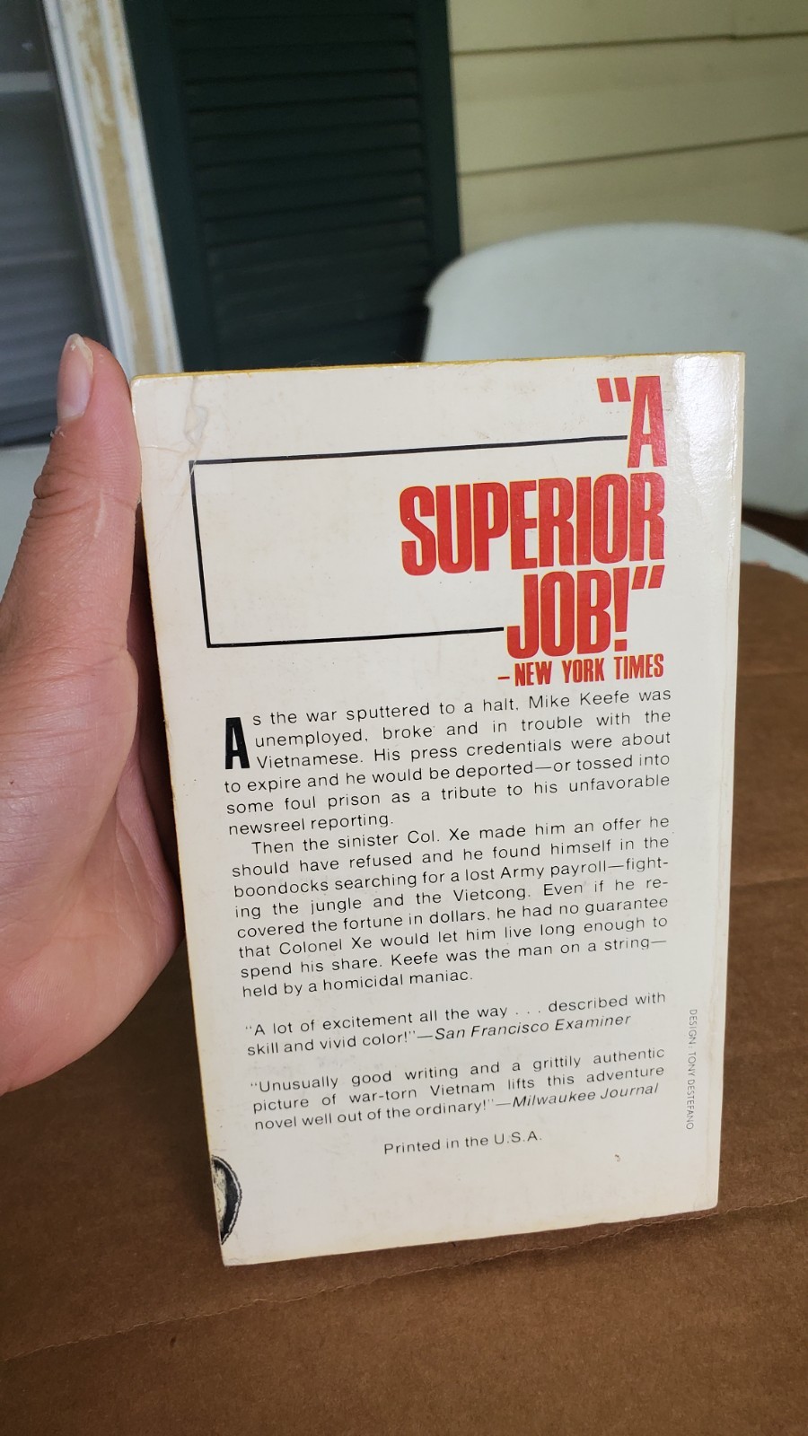 Man on a String By Michael Wolfe Manor Books 1975 Paperback