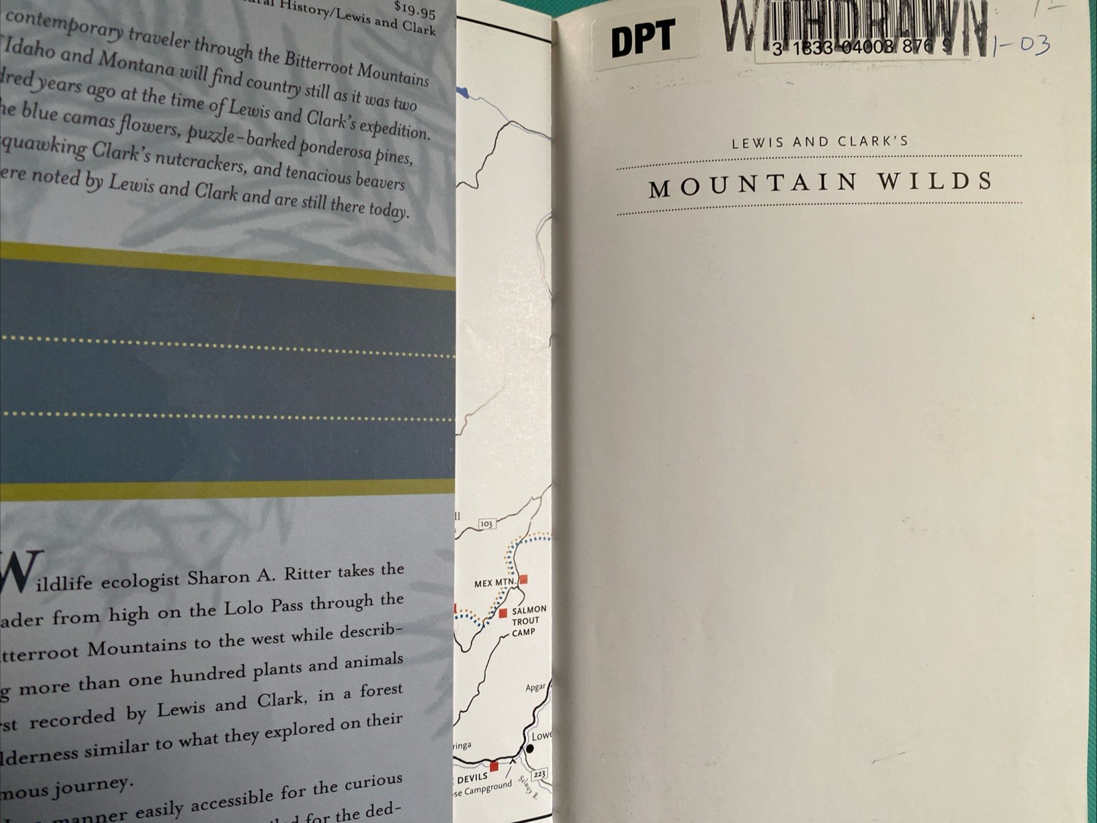 LEWIS AND CLARK’S MOUNTAIN WILDS By Sharon Anelia Ritter Softback
