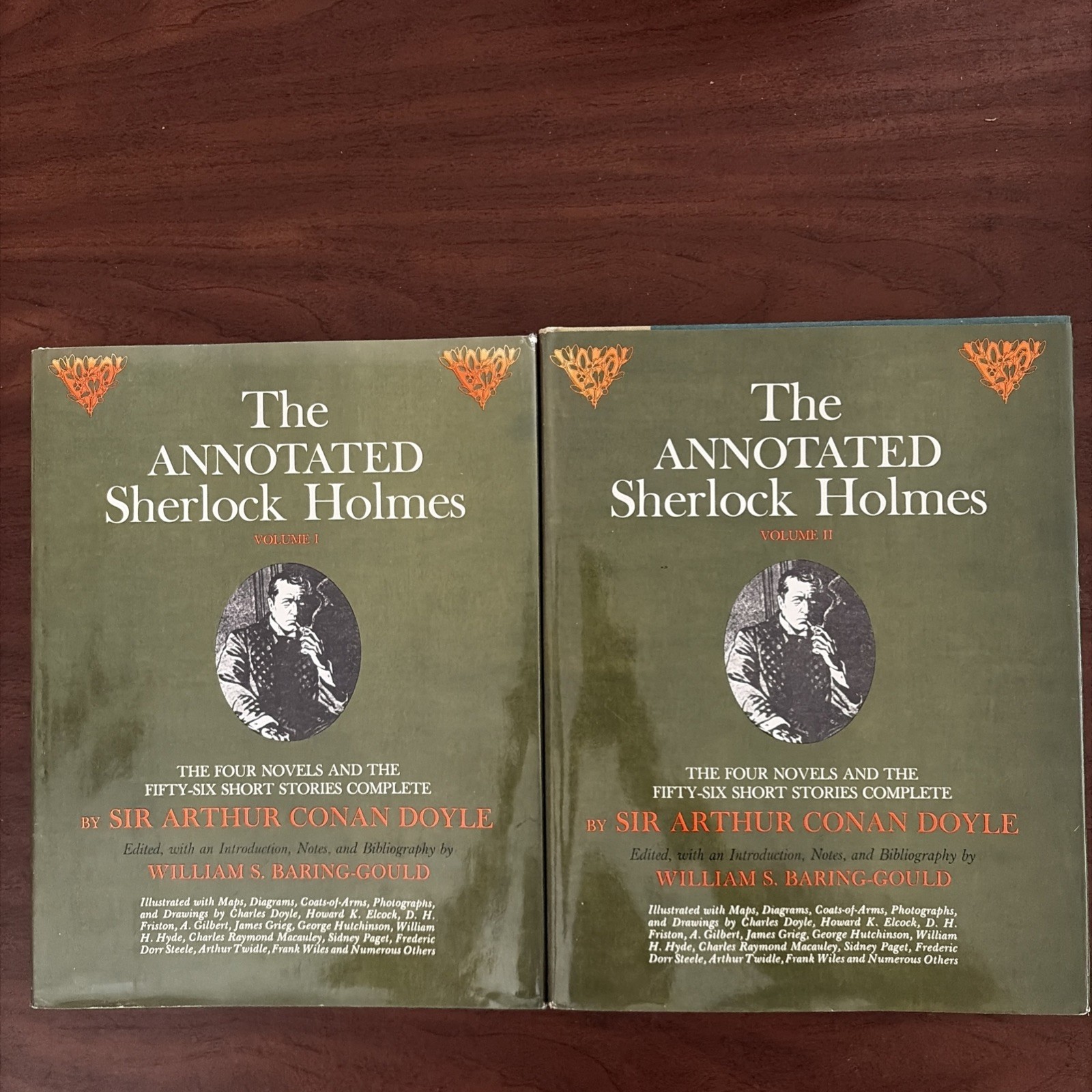 The Annotated Sherlock Holmes 2 Volume Set by Sir Arthur Conan Doyle (1974 H/C)