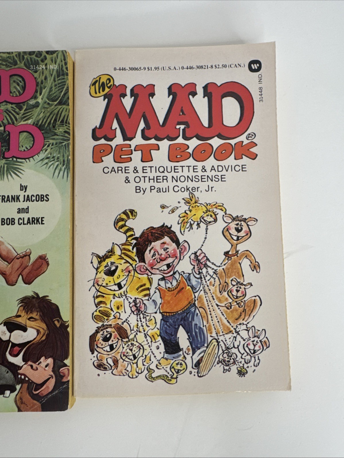 Mad Magazine Books: 1st printng Mad Goes Wild / Mad Pet Book – Lot Of 2